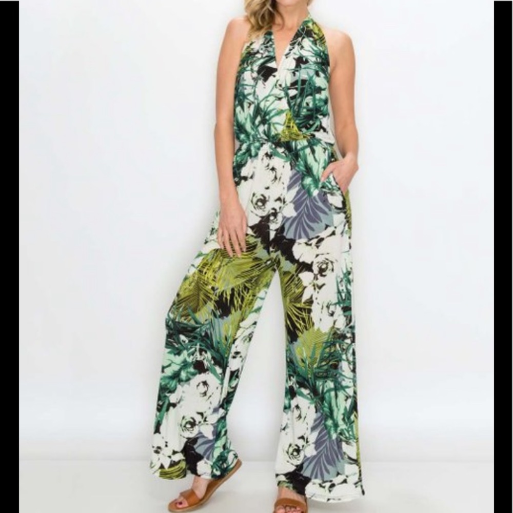 NWT Kimberly.c halter jumpsuit - Picture 2 of 7